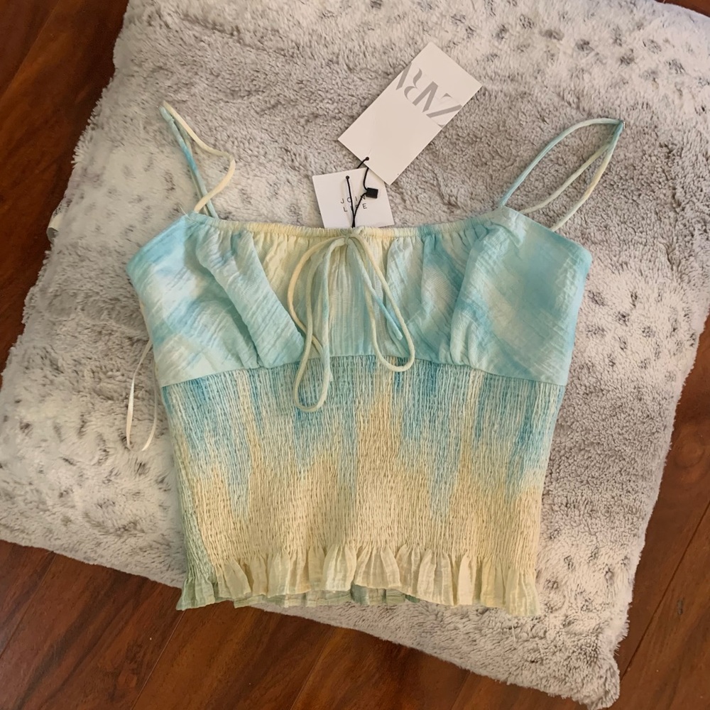 Zara tie dye top